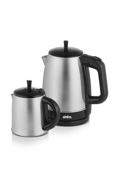 Inox Çaycı ve Elektrikli Türk Kahvesi Makinesi Seti - 4