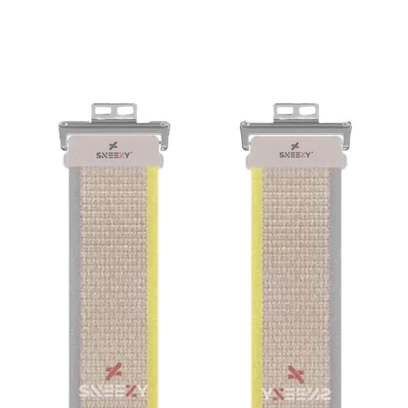 Huawei Watch Fit 2 Uyumlu Wander Trail Loop Spor Yumuşak Kumaş Kordon  Sarı - Resim 3