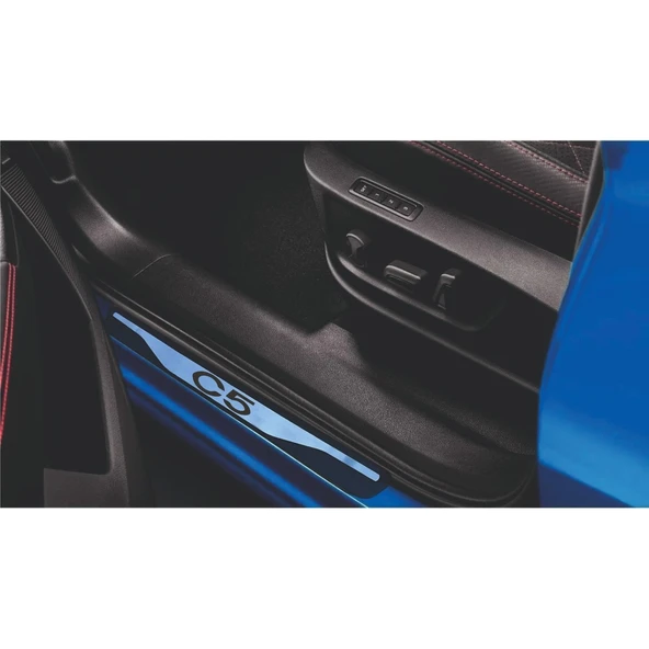 C5 Kapı Eşiği 2008-2012 New Krom Kapı Eşiği 4 Parça Paslanmaz Çelik - Resim 4