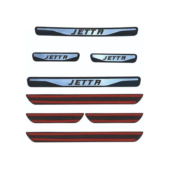 Jetta Kapı Eşiği 2012 ve Üzeri New Krom Kapı Eşiği 4 Parça Paslanmaz Çelik - Resim 2