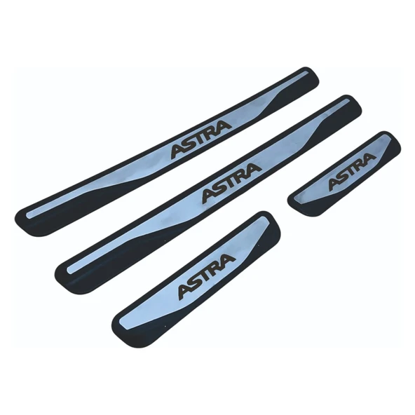 Astra L Kapı Eşiği 2022 ve Üzeri New Krom Kapı Eşiği 4 Parça Paslanmaz Çelik - Resim 3