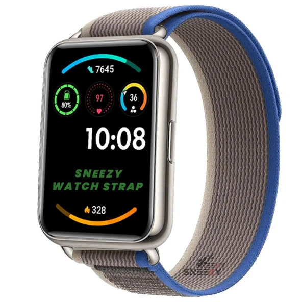 Huawei Watch Fit 2 Uyumlu Wander Trail Loop Kordon  Mavi