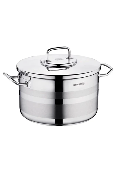 KORKMAZ Astra 2 paslanmaz tencere, ebat 32*19 cm, 15 litre
