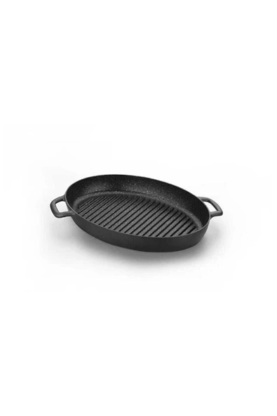 KORKMAZ Gusto Volkanit 35x25 cm İki Kulplu Oval Tava A1374