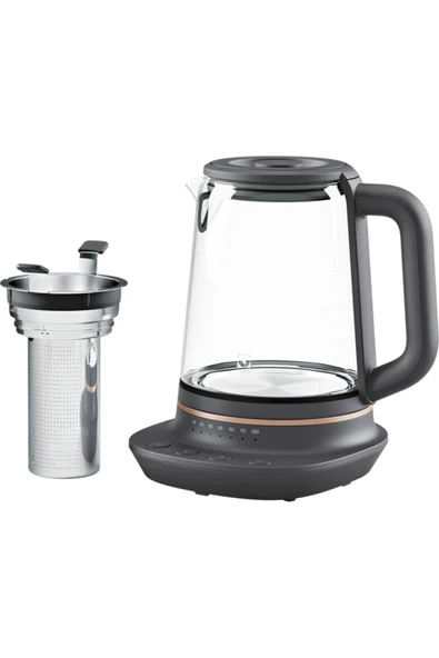 Electrolux Explore 7 E7GK1-8BP 2000 W 1,7 L Demlik Kutulu Cam Su Isıtıcısı Kettle - 1