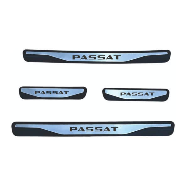 Passat B7 Kapı Eşiği 2012-2014 New Krom Kapı Eşiği 4 Parça Paslanmaz Çelik - 1