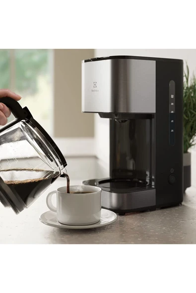 Electrolux E3CM1-3ST Create 3 Serisi Filtre Kahve Makinesi, Su Seviyesi Göstergesi, Damlama Önleme, Otomatik - 7