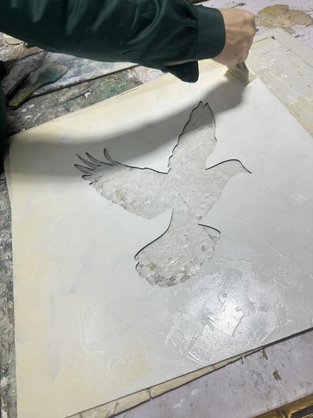 The Mia Pigeon Tablo 60x60x3 cm TBL0095 - 3