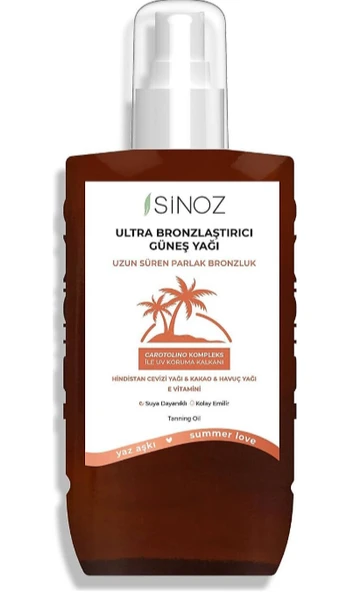 Sinoz Kusursuz Ultra 200 ml Bronzlaştırıcı Yağ - 2