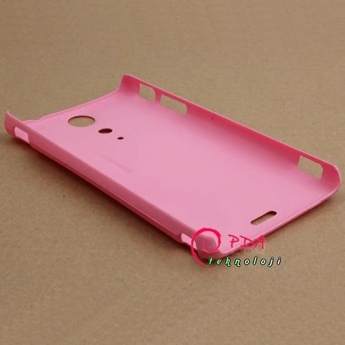 Sony Xperia TX LT29i Sert Kauçuk Kılıf - Pembe - 5