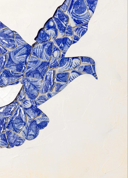The Mia Pigeon Tablo 60x60x3 cm TBL0095 - 4