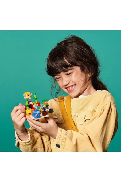 LEGO ® Minecraft™ Mercan Kayalığı 21164 - Yaratıcı Minecraft Deniz Oyuncağı Yapım Seti (92 Parça) - 8