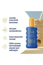 Nivea Sun SPF 50+ Koruma & 48 Saat Nemlendirme Güneş Kremi 200 ml Sprey - 3