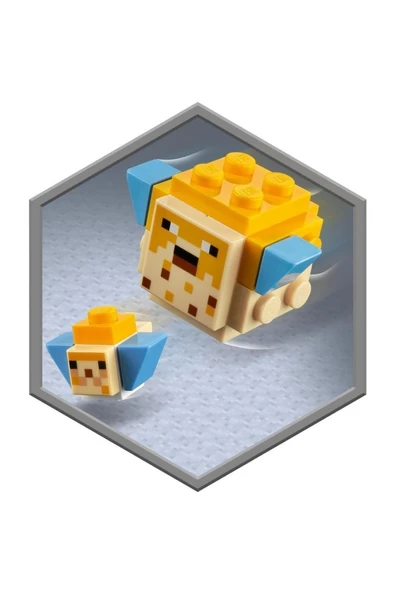 LEGO ® Minecraft™ Mercan Kayalığı 21164 - Yaratıcı Minecraft Deniz Oyuncağı Yapım Seti (92 Parça) - 7