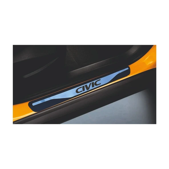Civic Kapı Eşiği 2006-2011 New Krom Kapı Eşiği 4 Parça Paslanmaz Çelik - 5