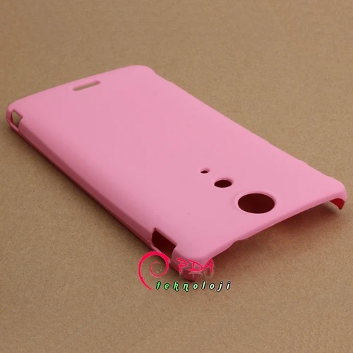 Sony Xperia TX LT29i Sert Kauçuk Kılıf - Pembe - 1