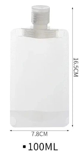 3 Adet 100ml Krem Şampuan Kabı Tekrar Kullanılabilir Set - 4