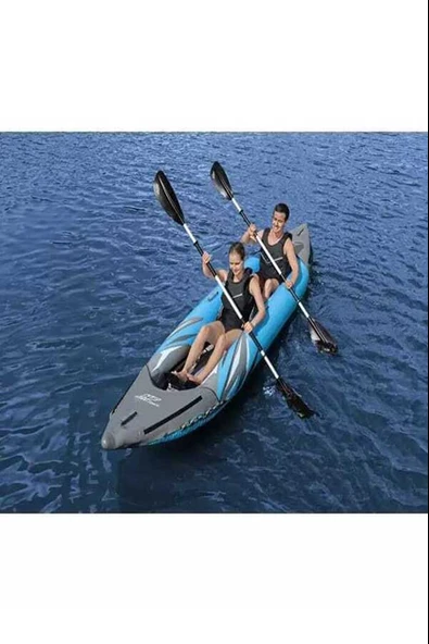 Bestway 65144 Hydro-force X2 Surge Elite 2 Kişilik Kano 382x94*42cm + 2 Adet Kürek + Pompa + Taşıma Çantası - Resim 3