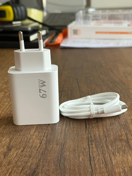 OKATECH Süper Fast Charge PD 67W Şarj Kiti Adaptör + Kablo - 2