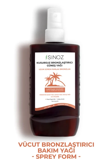 Sinoz Kusursuz Ultra 200 ml Bronzlaştırıcı Yağ
