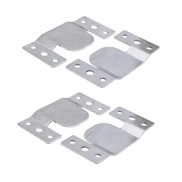 Metal (1 Çift Takım) Baza Başlık Mobilya Karyola Köşe Koltuk Birleştirme Sacı Saç Bağlama Braketi - Resim 5