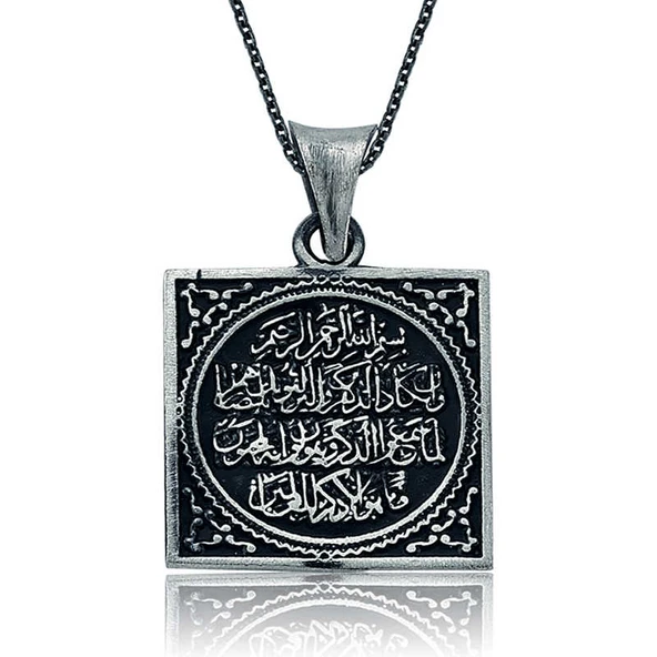 925 Ayar Gümüş Nazar Duası Kadın Gümüş Kolye ürün görseli 1