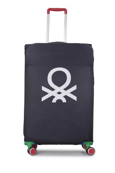 United Colors Of Benetton Büyük Boy Koruyucu Valiz Kılıfı Likralı Siyah ürün görseli