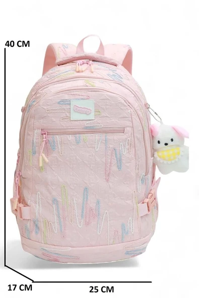 Relaxion İthal Aksesuarlı 6 Bölmeli Termal Beslenmeli Kalemlikli İlkokul Sırt Çantası 14SYG30 - Resim 10