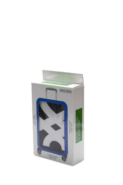 United Colors Of Benetton Büyük Boy Koruyucu Valiz Kılıfı Likralı Siyah - Resim 5