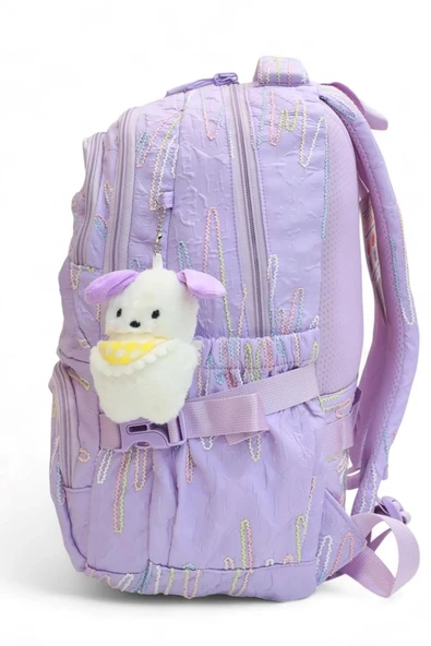 Relaxion İthal Aksesuarlı 6 Bölmeli Termal Beslenmeli Kalemlikli İlkokul Sırt Çantası 14SYG30 - Resim 3