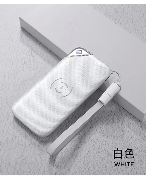 Joyroom D-M224 10000mAh Powerbank Kablolu ve Kablosuz Şarj Cihazı - 4