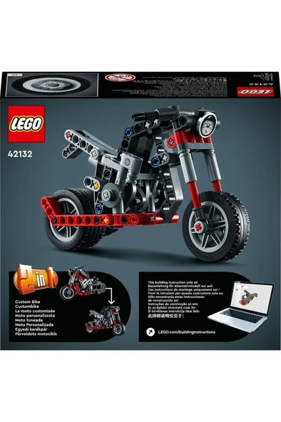 LEGO ® Technic Motosiklet 42132 – 7 Yaş ve Üzeri Çocuklar İçin Koleksiyonluk Yapım Seti (160 Parça) - 4