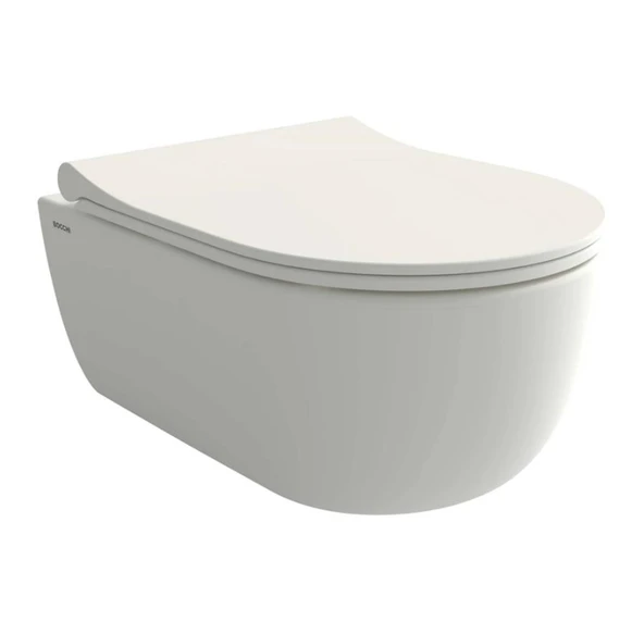 Bocchi V-Tondo Rimless Asma Klozet Mat Beyaz