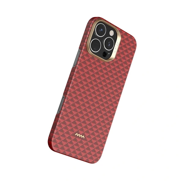 Apple iPhone 16 Pro Max Kılıf M-safe Şarj Özellikli Raptic Aramid Skin Origin Serisi Kapak - Resim 6