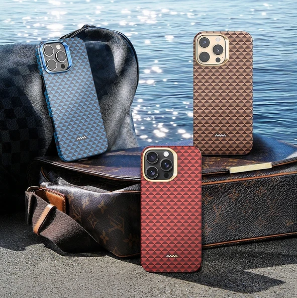 Apple iPhone 16 Pro Max Kılıf M-safe Şarj Özellikli Raptic Aramid Skin Origin Serisi Kapak - Resim 11