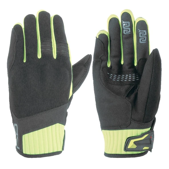 OJ LEVER SİYAH/SARI KORUMALI MOTOSİKLET ELDİVENİ 2XL ürün görseli