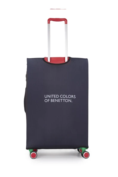 United Colors Of Benetton Büyük Boy Koruyucu Valiz Kılıfı Likralı Siyah - Resim 3