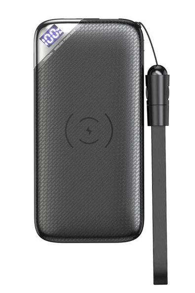 Joyroom D-M224 10000mAh Powerbank Kablolu ve Kablosuz Şarj Cihazı - 3
