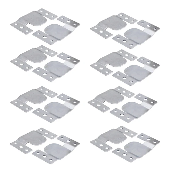 Metal (8 Çift Takım) Baza Başlık Mobilya Karyola Köşe Koltuk Birleştirme Sacı Saç Bağlama Braketi - Resim 5