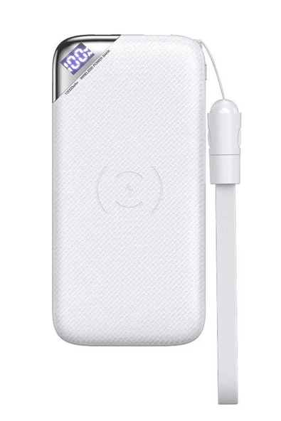 Joyroom D-M224 10000mAh Powerbank Kablolu ve Kablosuz Şarj Cihazı - 2