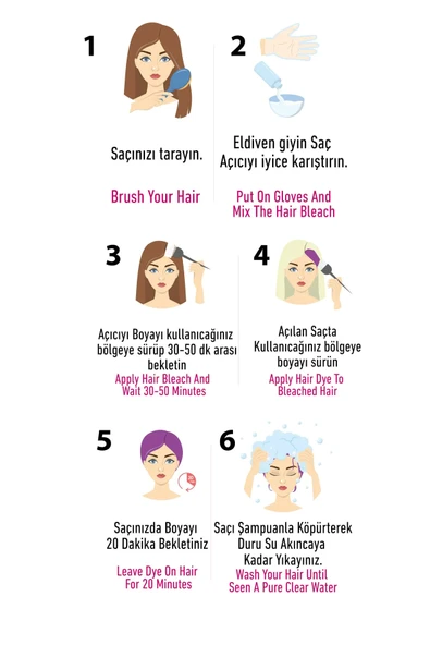 Truecolor Mavi Saç Boyası Seti Saç Açıcı ve Eldivenli - 2