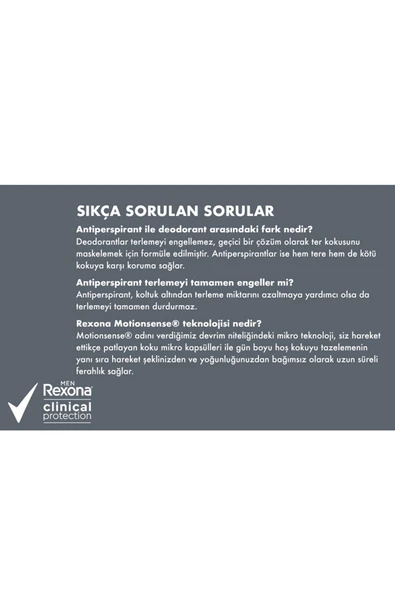 Men Clinical Protection Erkek Sprey Deodorant Confidence 96 Saat Koruma 150 ml X2 - 6