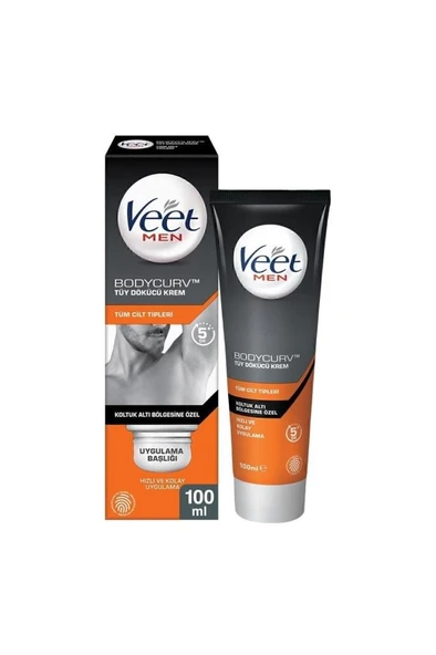 Veet Men Erkeklere Özel Koltuk Altı Bölgesi için Tüy Dökücü Krem Tüm Cilt Tipleri 100 ml - 1