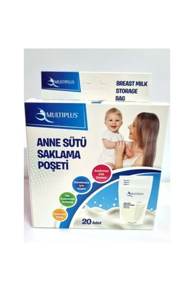 Multiplus Anne Sütü Saklama Poşeti 20 Adet