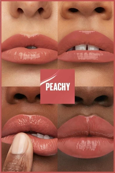 Super Stay Vinyl Ink Uzun Süre Kalıcı Şeftali Tonlu Likit Parlak Ruj 15 Peachy - 2