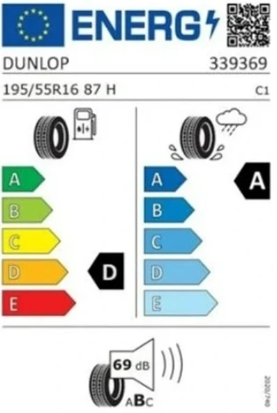 Dunlop 195/55 R16 Tl 87V Sp Sport LM705 Oto Yaz Lastiği (Üretim Yılı: 2025) - Resim 2