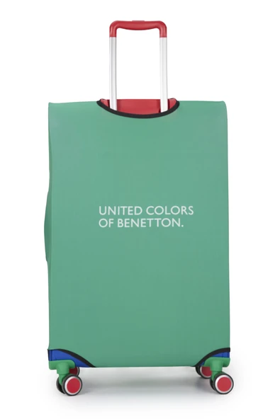 United Colors Of Benetton Büyük Boy Koruyucu Valiz Kılıfı Likralı Yeşil - Resim 3