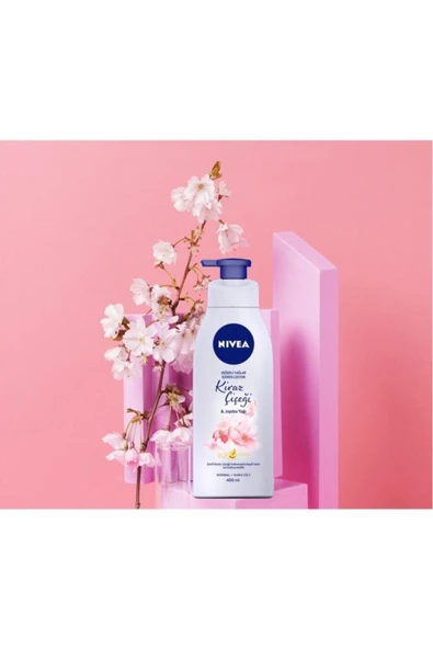 Değerli Yağlar Içeren Vücut Losyonu 400ml, Kiraz Çiçeği, Jojoba Yağı, Normal Ve Kuru Ciltler - 3