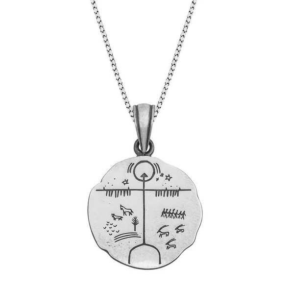 Gümüş Gök Tengri Kolye ürün görseli 1