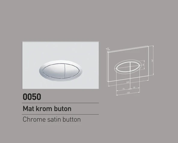 Nkp Kumanda Paneli Gömme Rezervuar Buton 0050 - 3